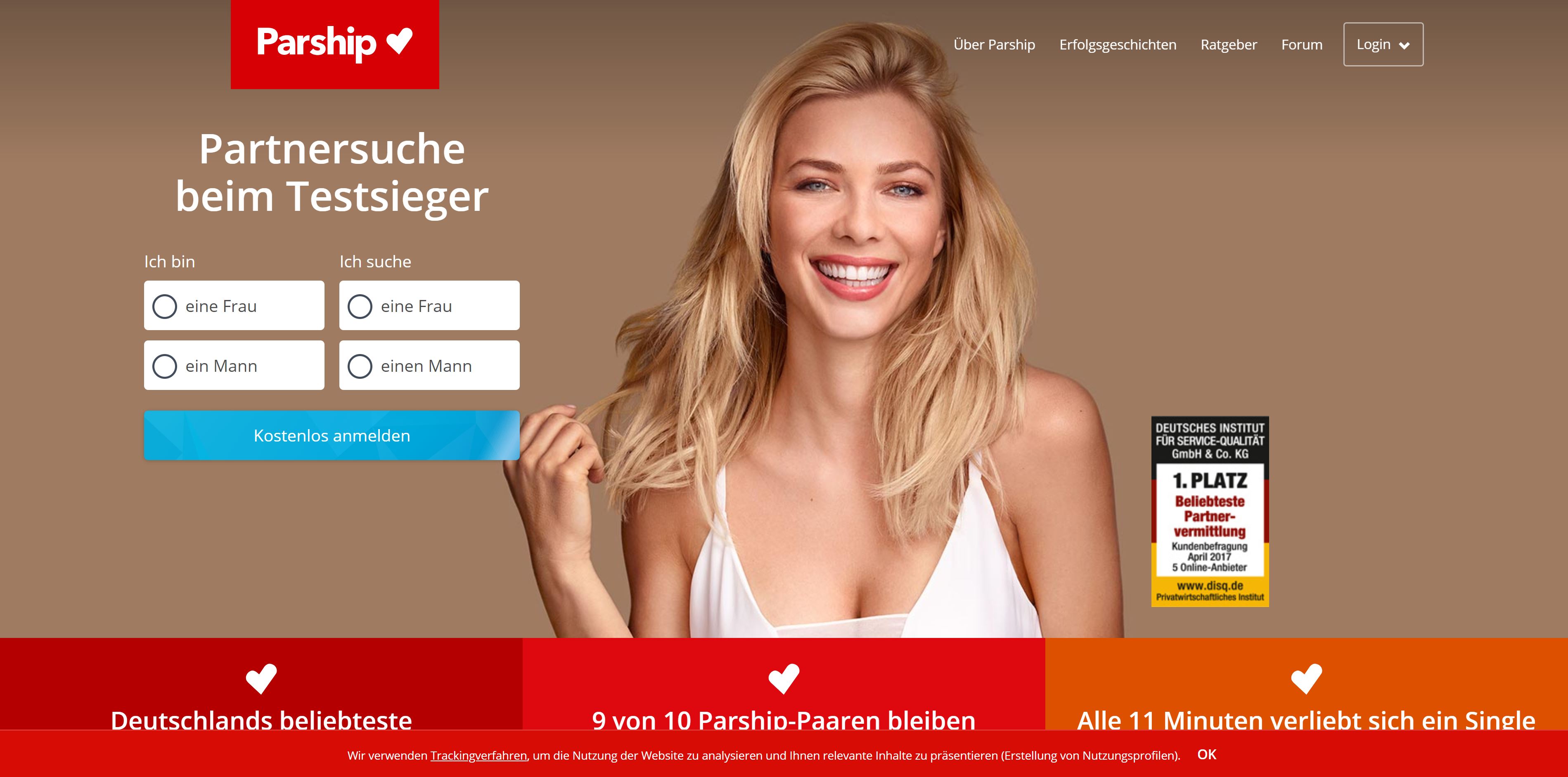 Werbung darsteller parship Model Parship