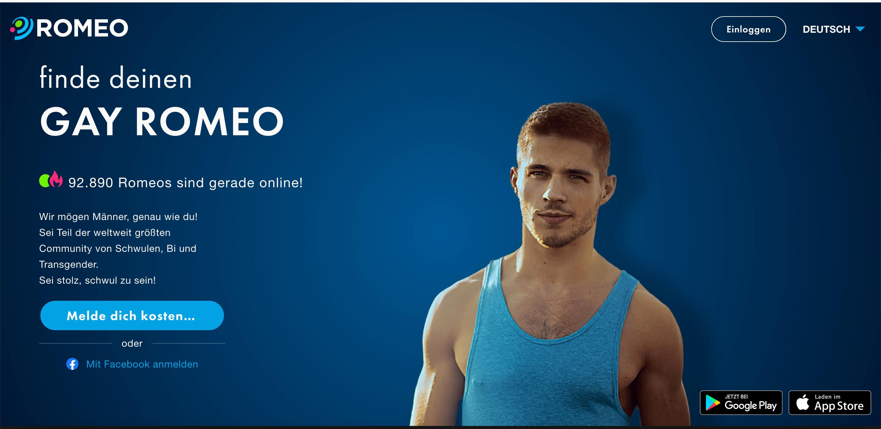 PlanetRomeo Startseite