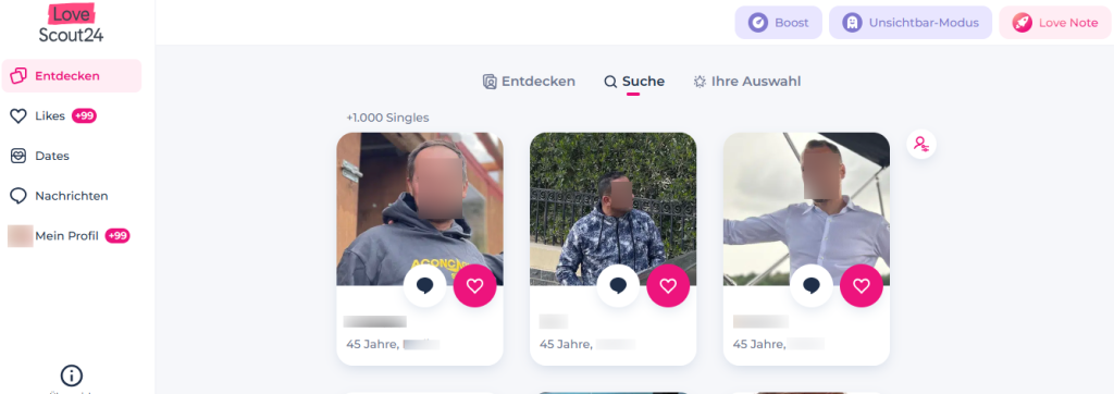 Lovescout24 Suche