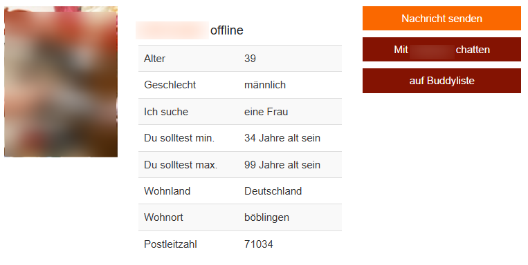 Altersvorsprung Profil