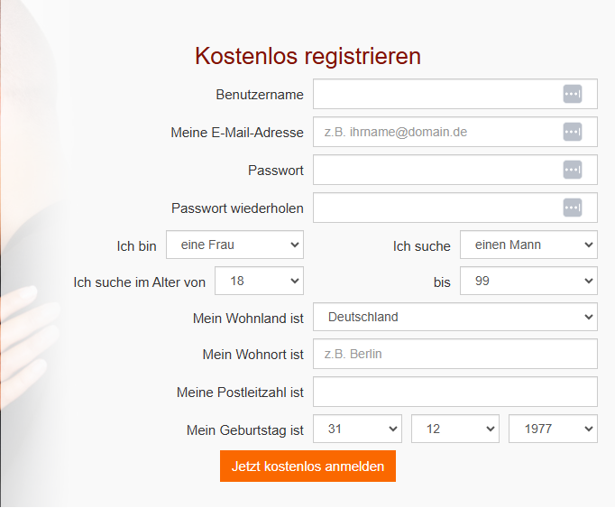 Altersvorsprung Anmeldung