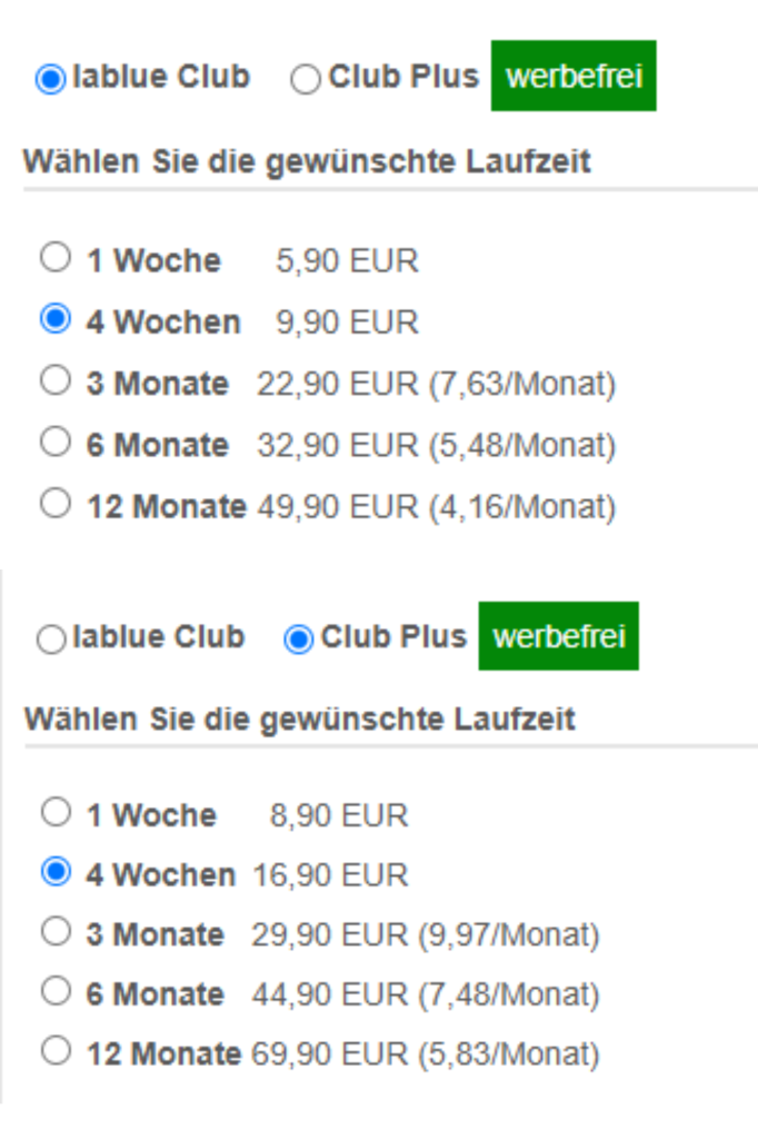lablue Preise