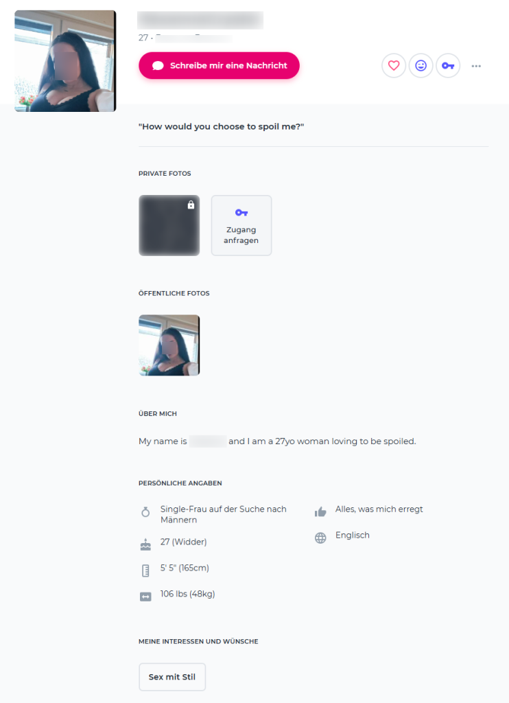 Ashley Madison Userprofil