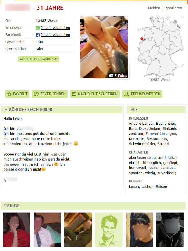 Flirt Fever Profil