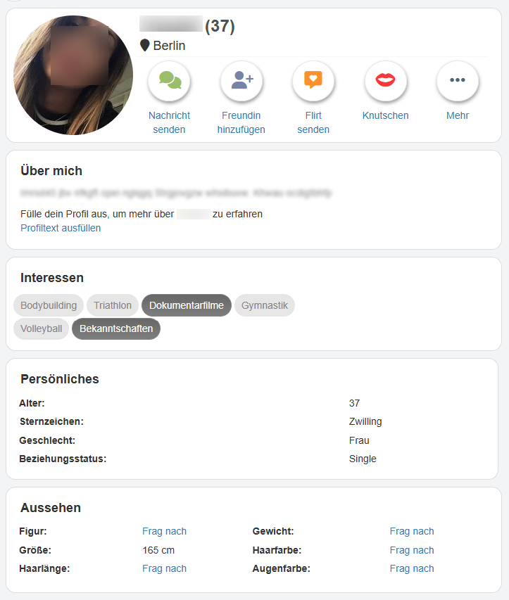 Singletreffen Profil