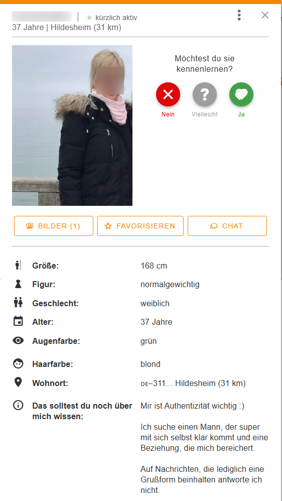 Bildkontakte Profil
