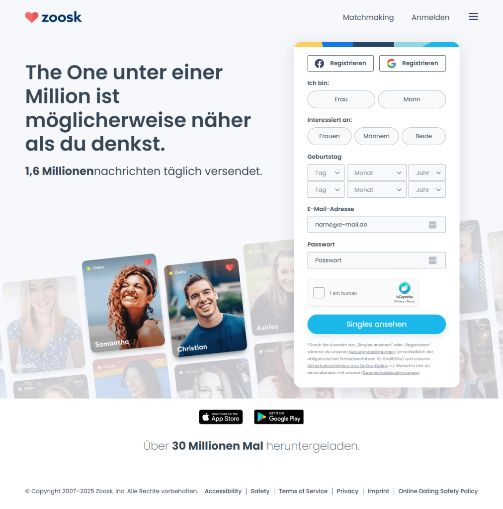 Zoosk Startseite