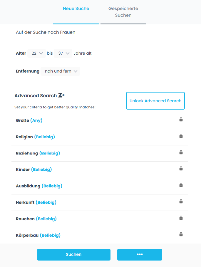 Zoosk Suche