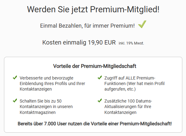 Webliebe Kosten