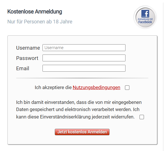 Webliebe Anmelden