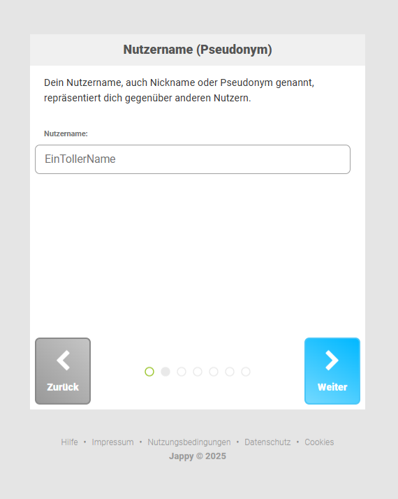 Jappy Anmeldung